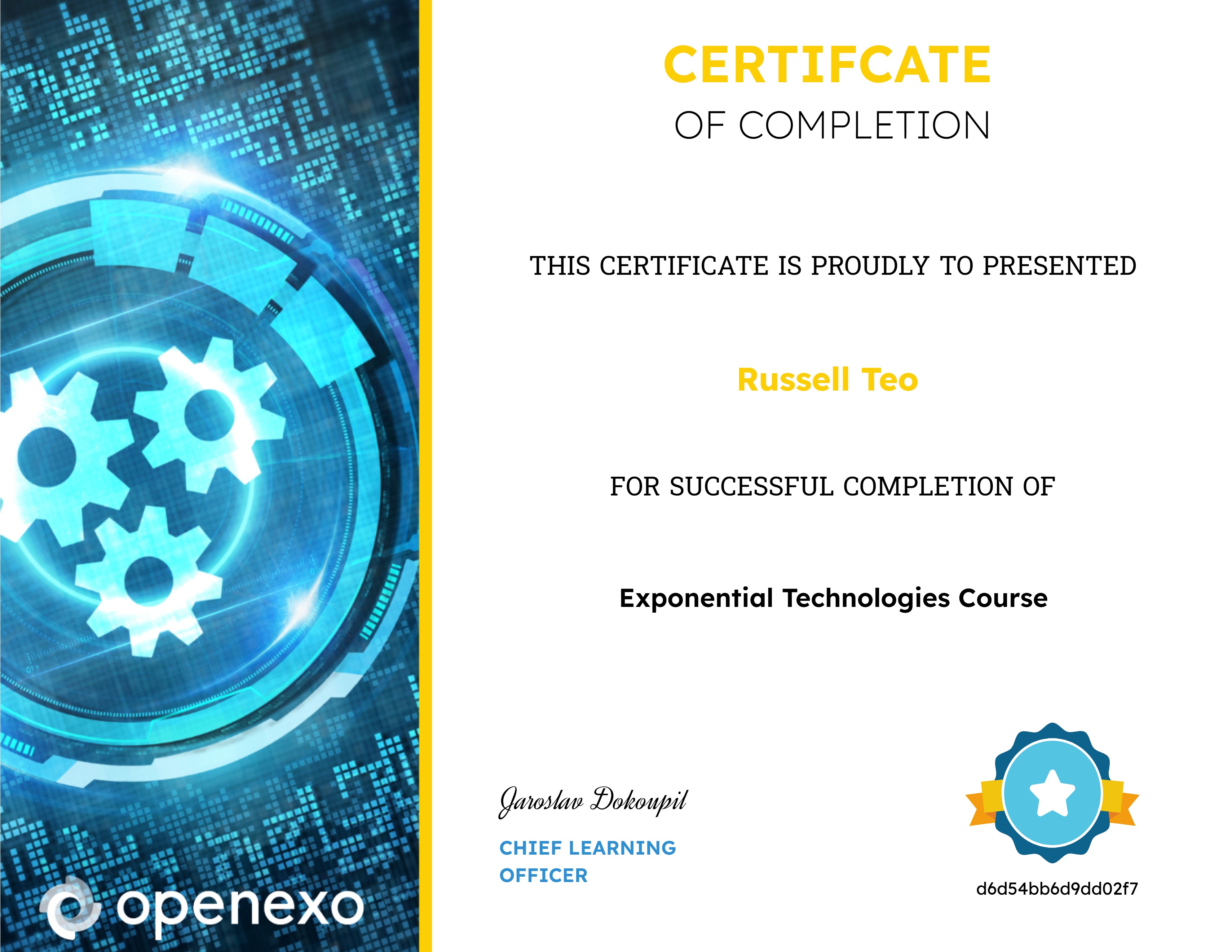 Exponential Technologies Course
