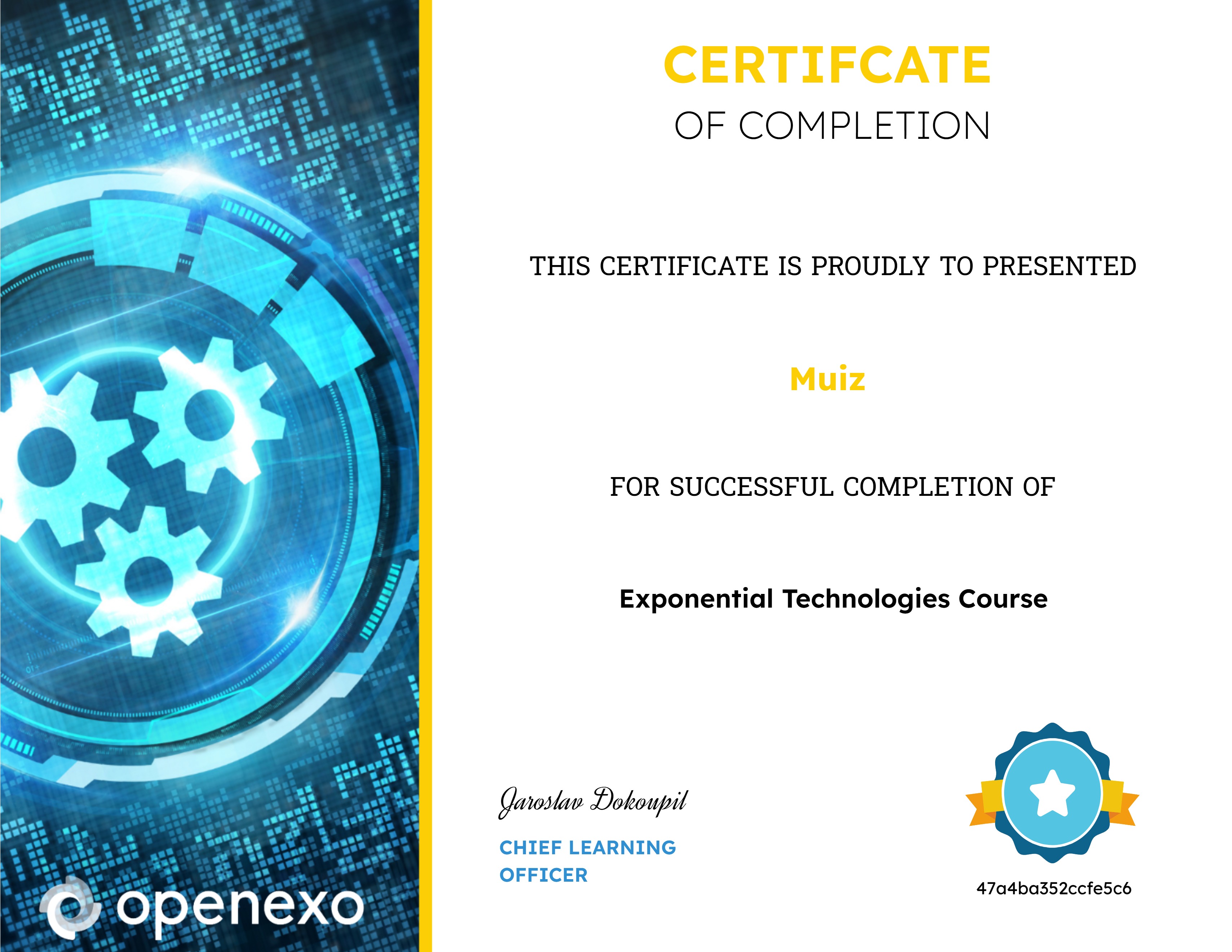 Exponential Technologies Course