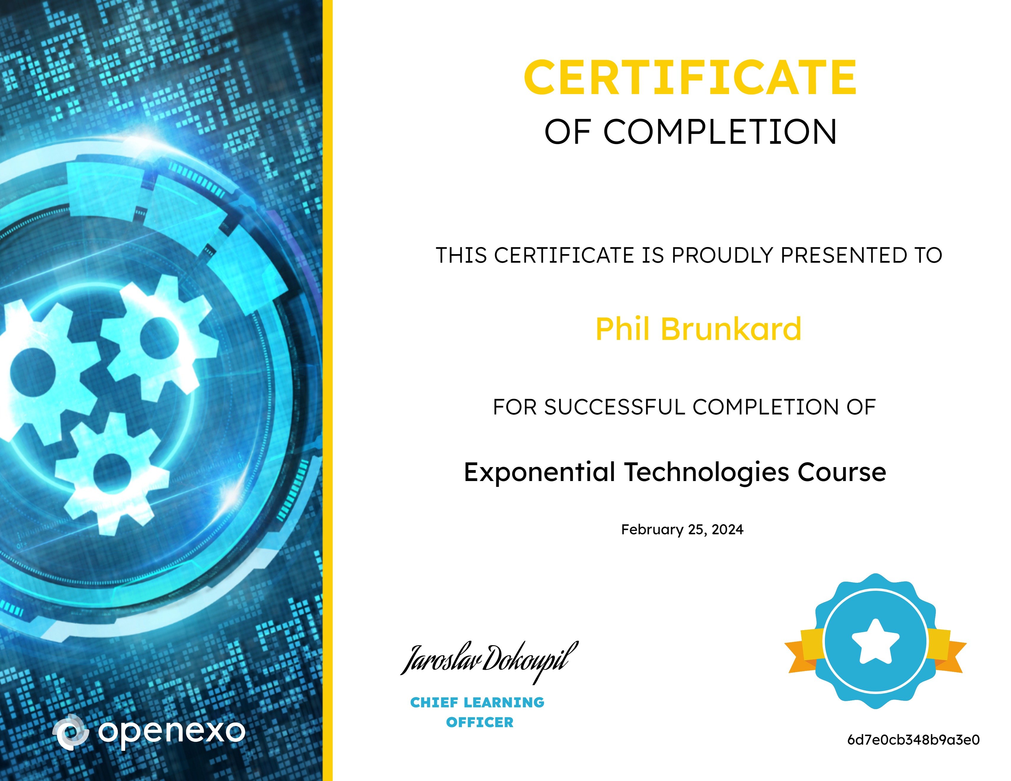 Exponential Technologies Course